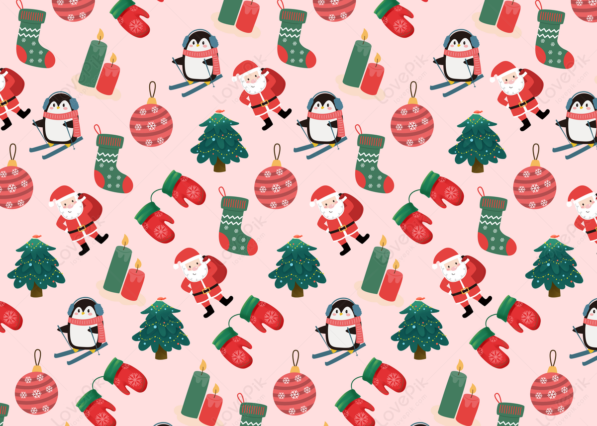 Pink Christmas Sticker Background, Christmas Backgrounds, Pale ...