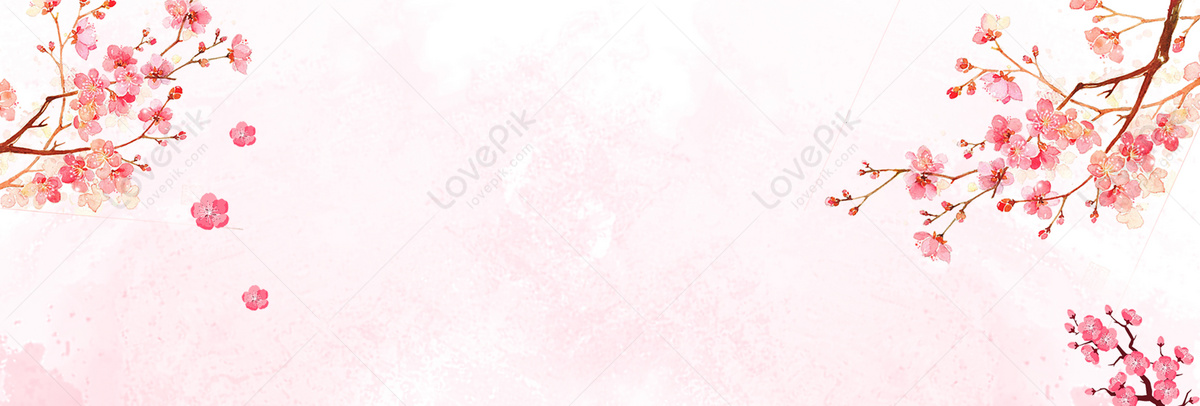 Beautiful Peach Blossom Background Download Free | Banner Background ...