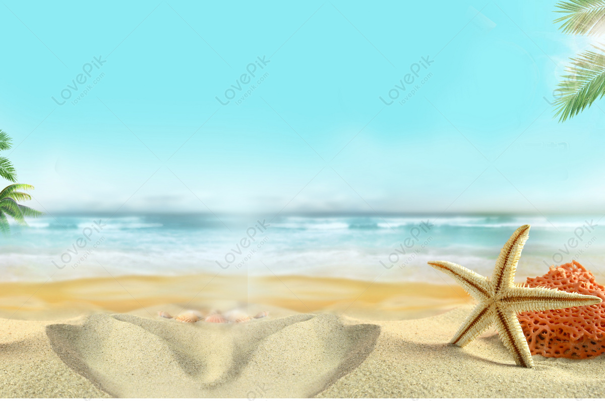 Hình Nền Biển Xanh Với Trai Sao Biển 3D | Nền PSD Tải xuống miễn phí -  Pikbest