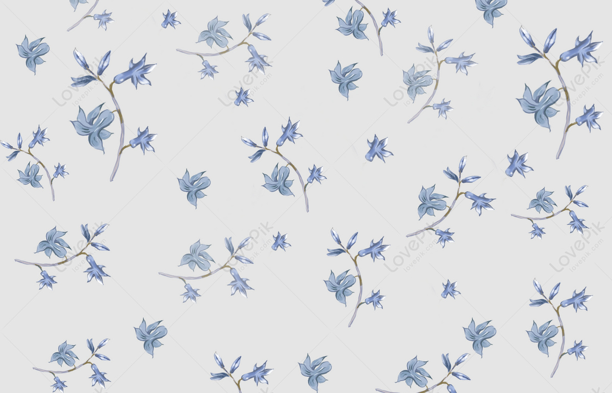 blue flowers with white background
