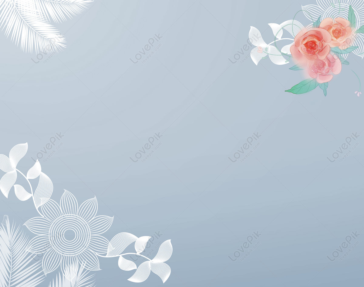 Blue Flower Background Download Free | Banner Background Image on Lovepik |  401604894