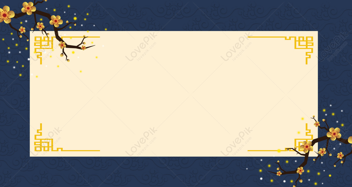 Chinese Style Blue Border Background Download Free | Banner Background  Image on Lovepik | 401559358