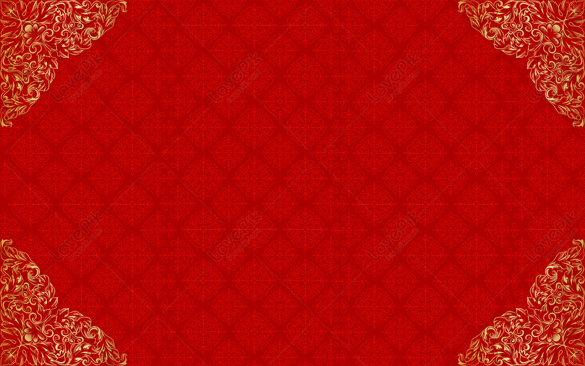 gold and red background wedding