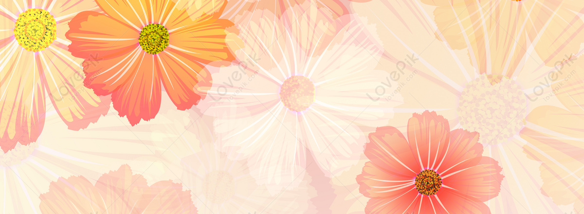 Floral Background Banner Template Printable