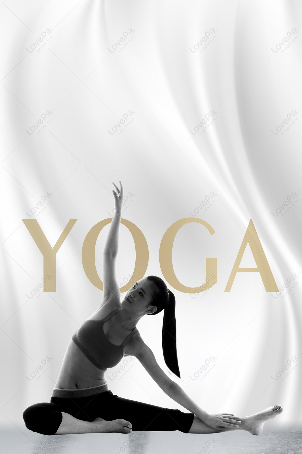 Download Yoga Pose Against Sunset Wallpaper | Wallpapers.com