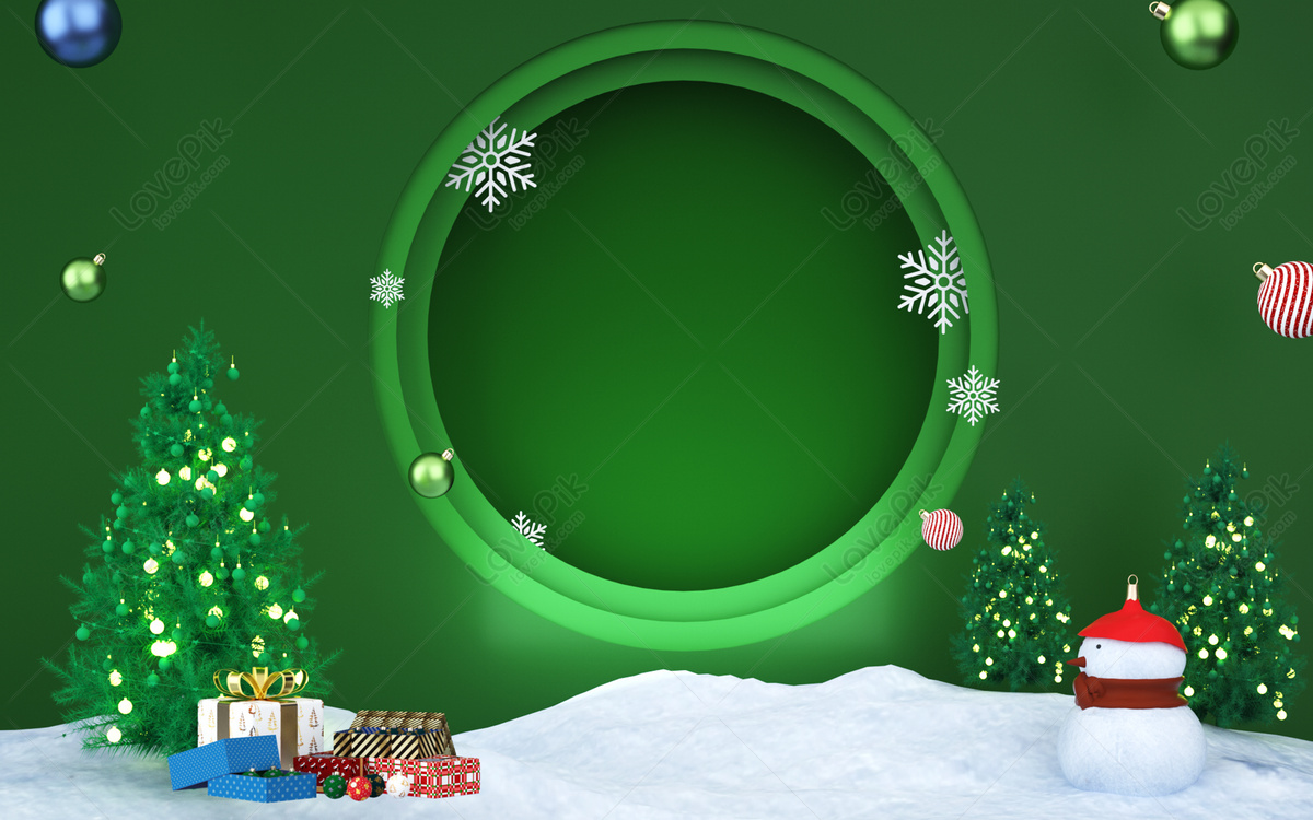 Green Christmas Background Download Free | Banner Background Image on