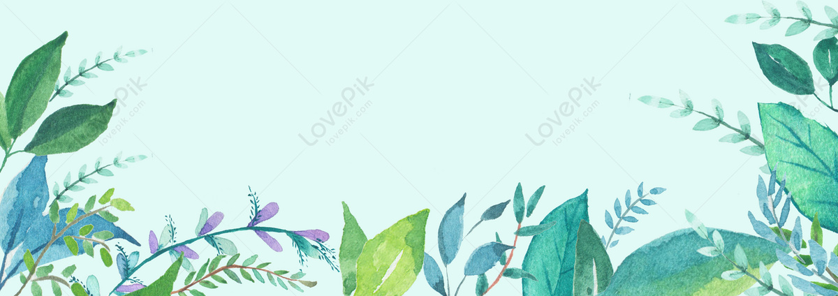 Hand-painted Background In Spring Download Free | Banner Background ...