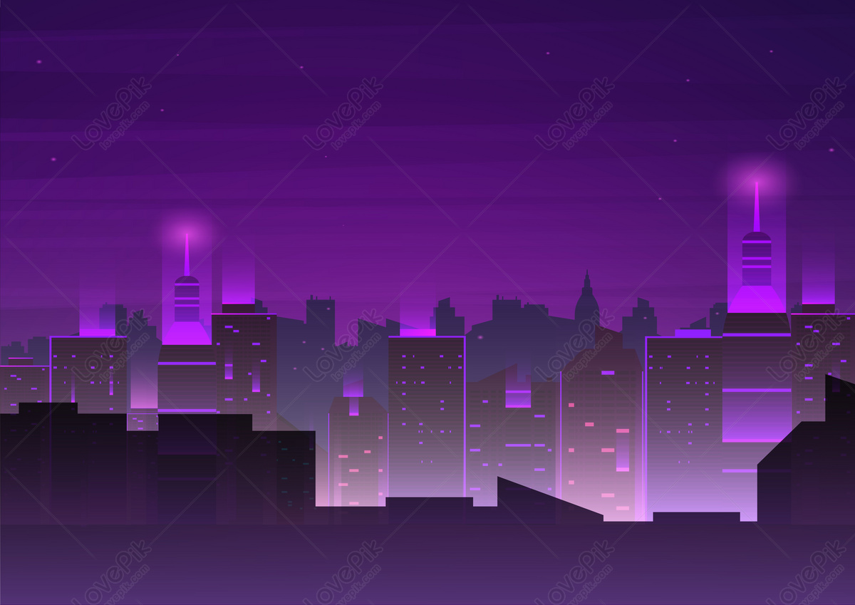Modern City Night Background Download Free | Banner Background Image on ...