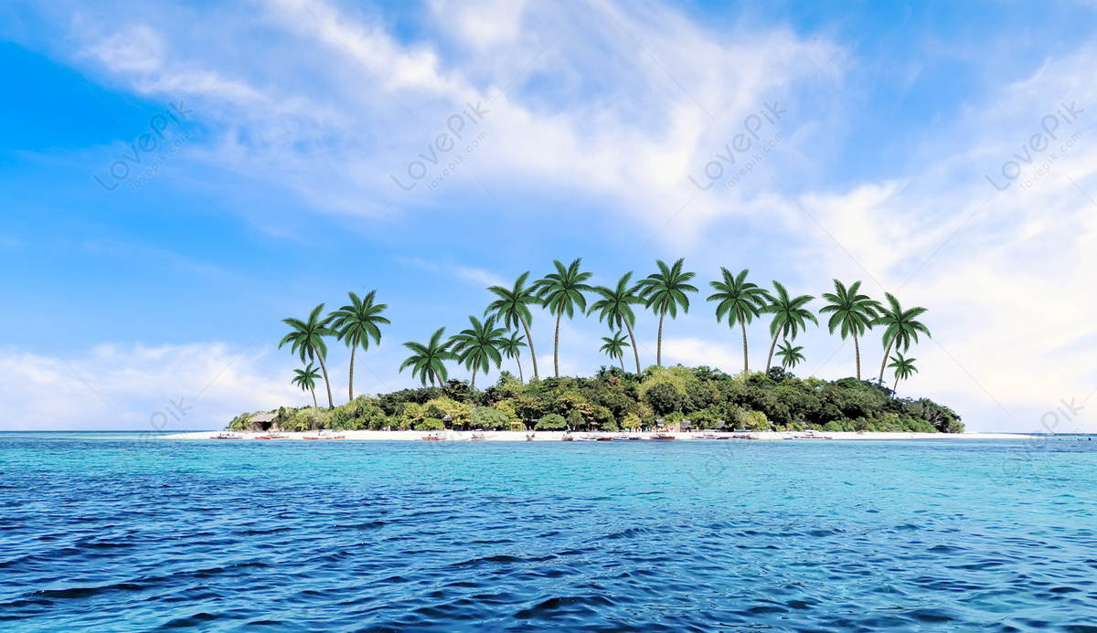 Nature Island Download Free | Banner Background Image on Lovepik ...