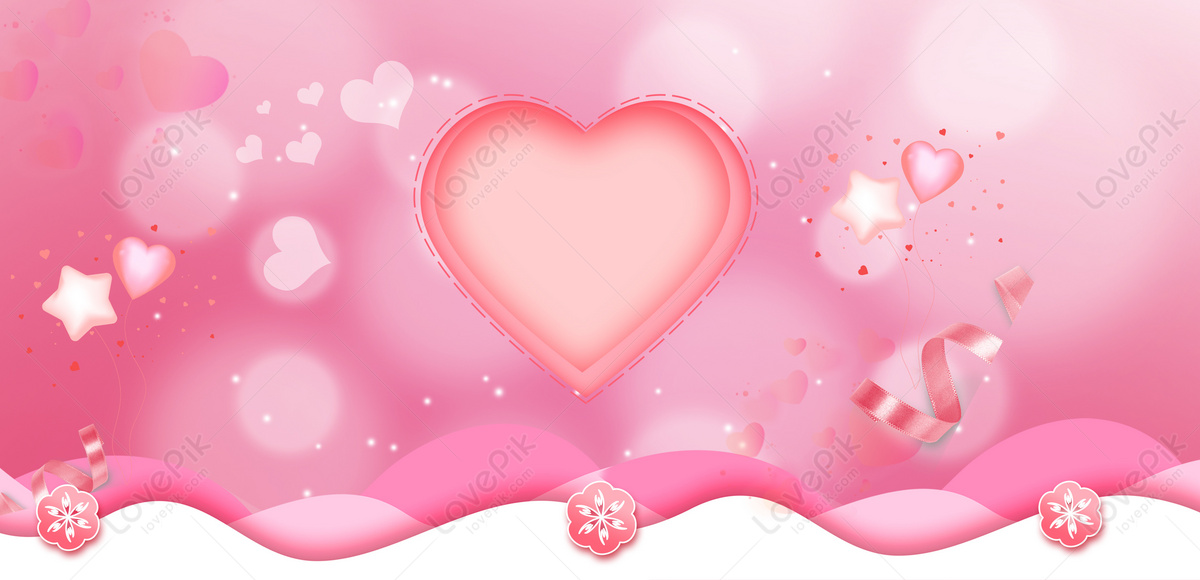 Pink Love Background Download Free | Banner Background Image on ...