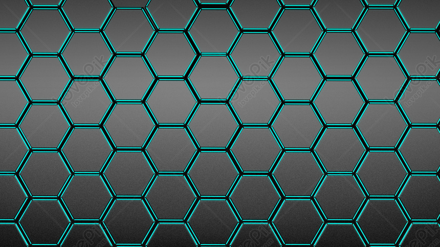 Black Hexagonal Science And Technology Background Download Free ...