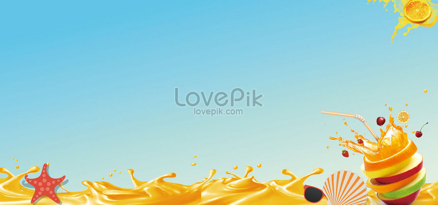 Summer Fresh Juice Poster Download Free | Banner Background Image on  Lovepik | 604954225