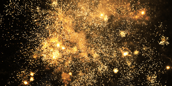 Black Gold Fireworks Background Download Free | Banner Background Image ...