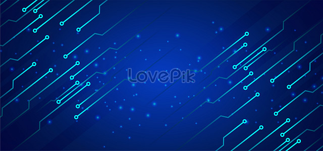 Blue Abstract Technology Information Banner Background Download Free ...