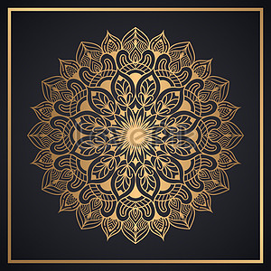 Black And Gold Ornamental Luxury Mandala Background Download Free ...