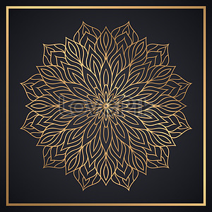 Black And Gold Ornamental Luxury Mandala Background Download Free ...