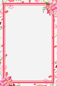 Festive Background Of Pink Flower Border Download Free | Banner ...