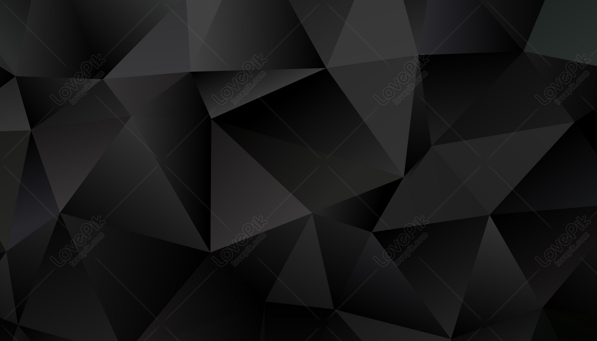 Black Gradient Low Polygon Background Download Free, Banner Background  Image on Lovepik