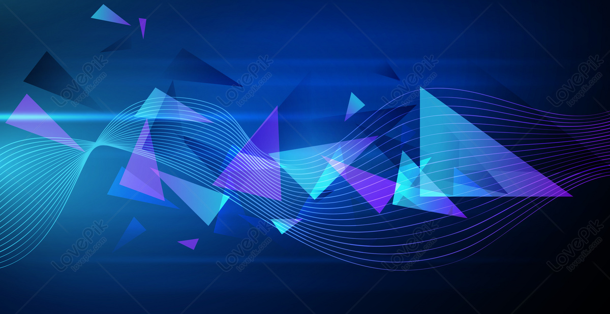 Blue Geometric Technology Background Download Free | Banner Background  Image on Lovepik | 401735631