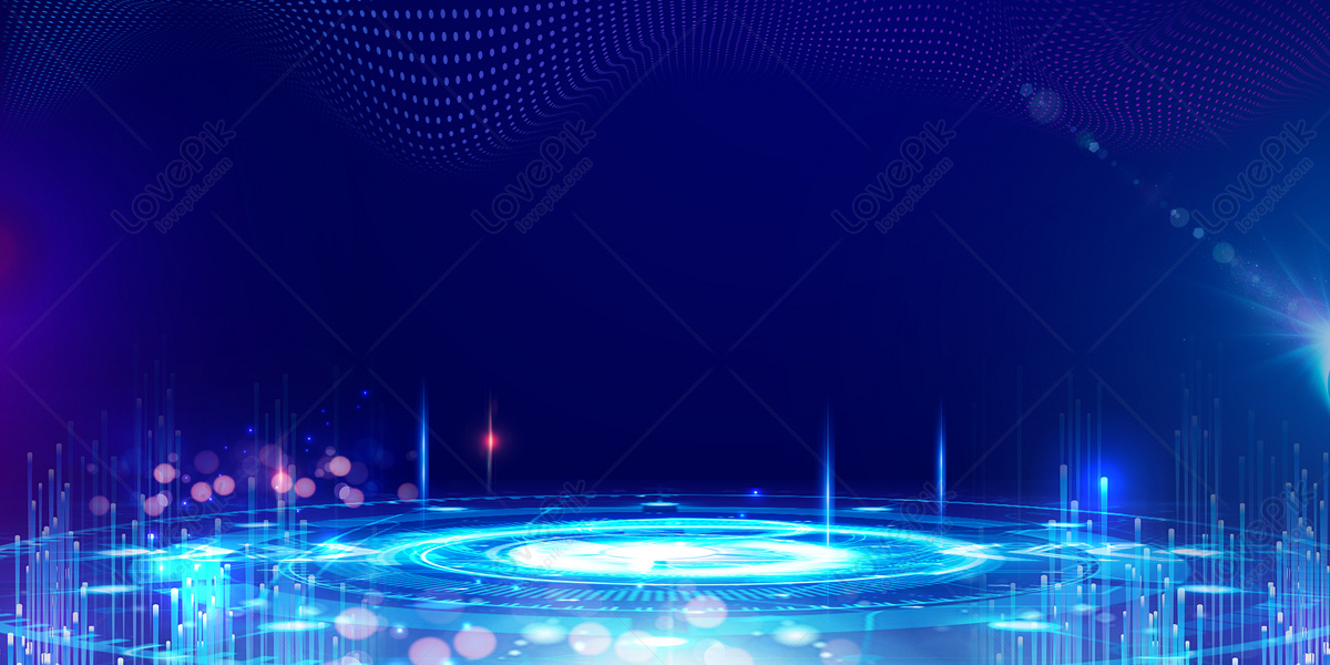 Blue Technology Background Download Free | Banner Background Image on ...