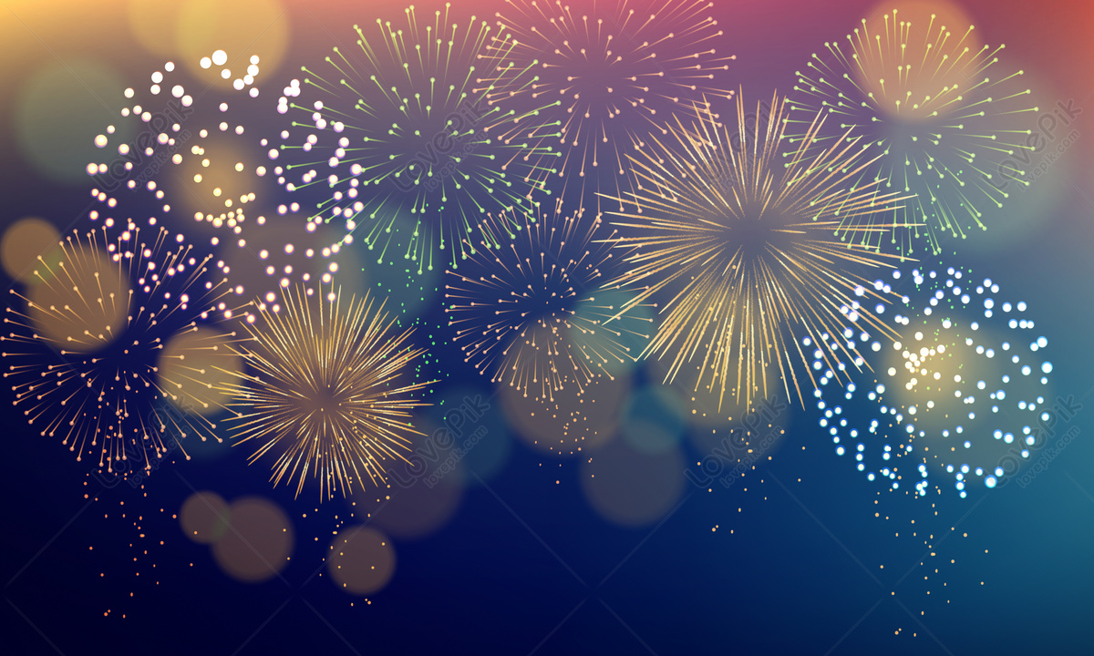 Brilliant New Year Fireworks Download Free | Banner Background Image on  Lovepik | 401894352
