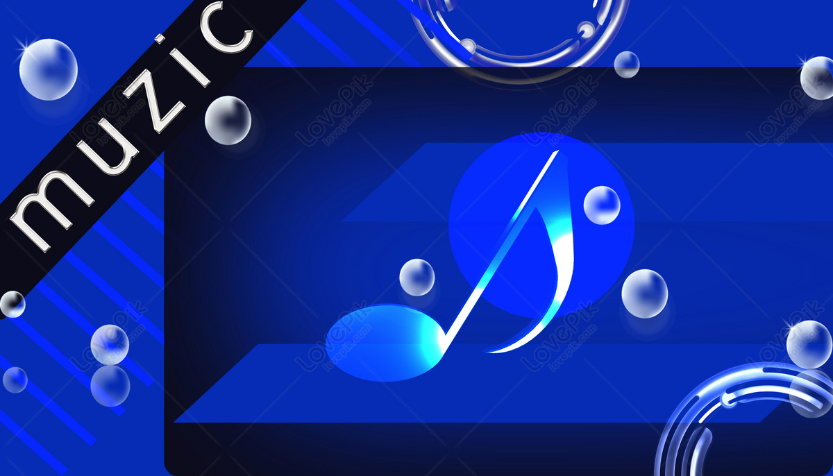 Music Klein Blue Download Free | Banner Background Image on Lovepik |  402008178