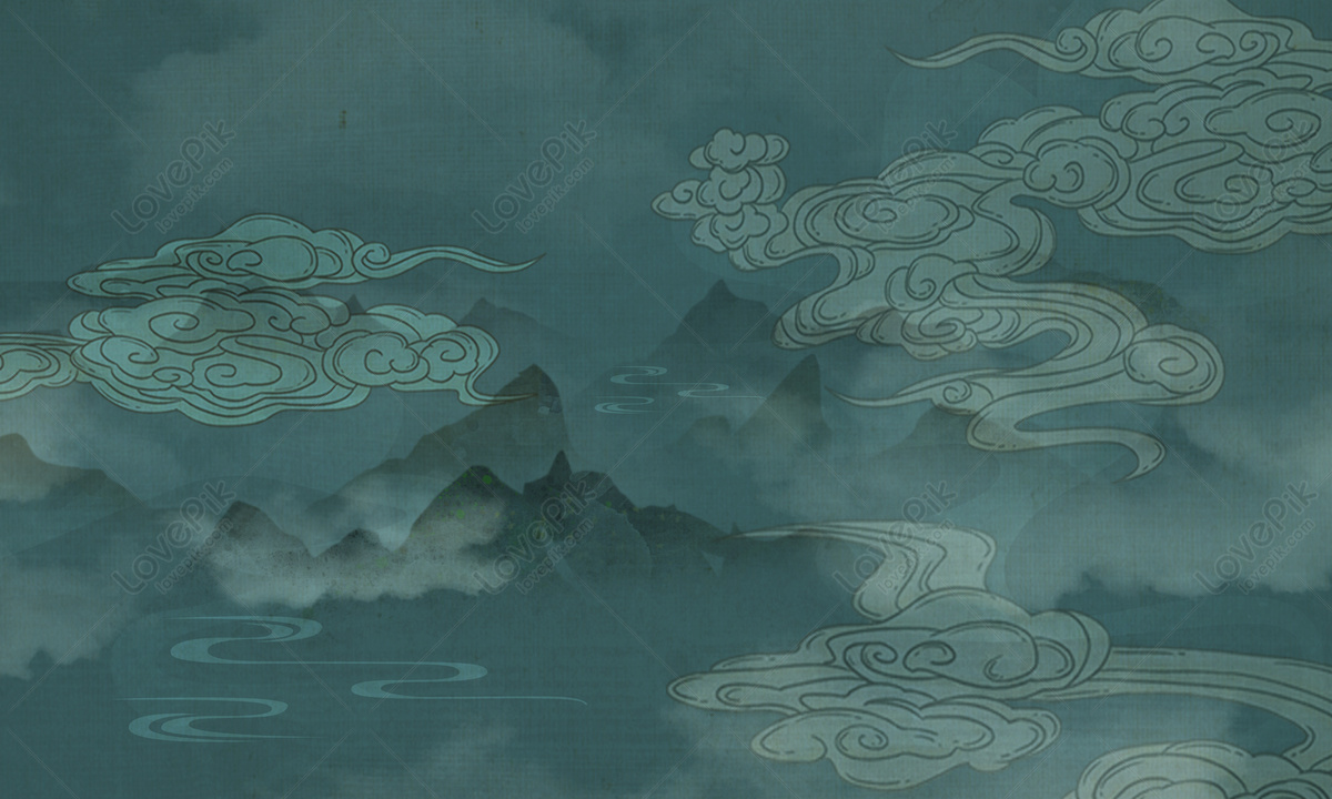 National Wind And Auspicious Clouds Background Download Free | Banner ...