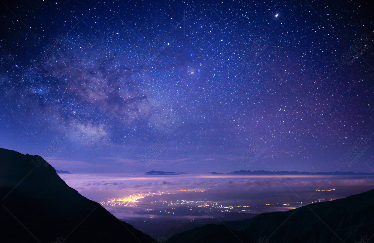 星空背景圖片素材，星空, 銀河, 夜間高清背景桌布圖案免費下載- Lovepik