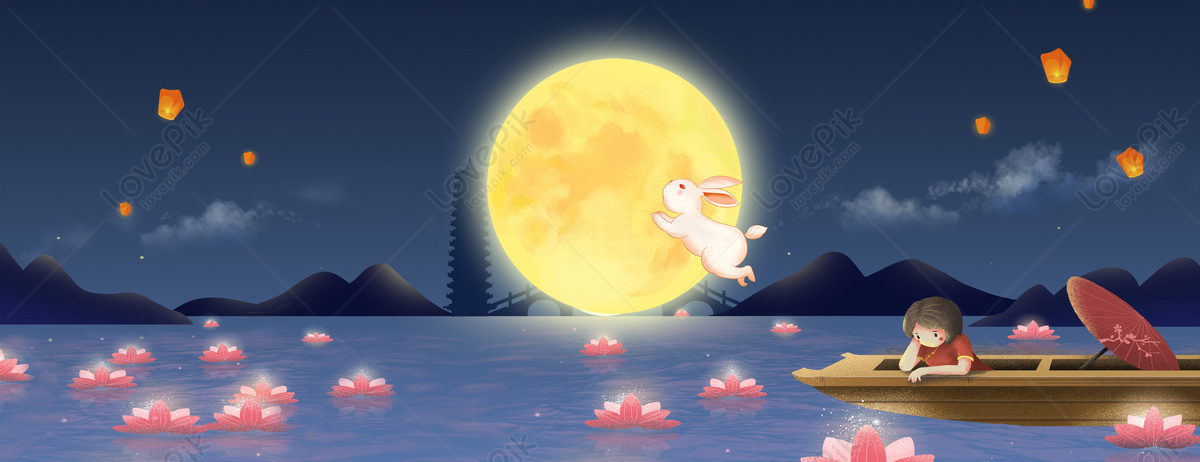 The Background Of The Mid Autumn Festival In China Download Free | Banner  Background Image on Lovepik | 500613742