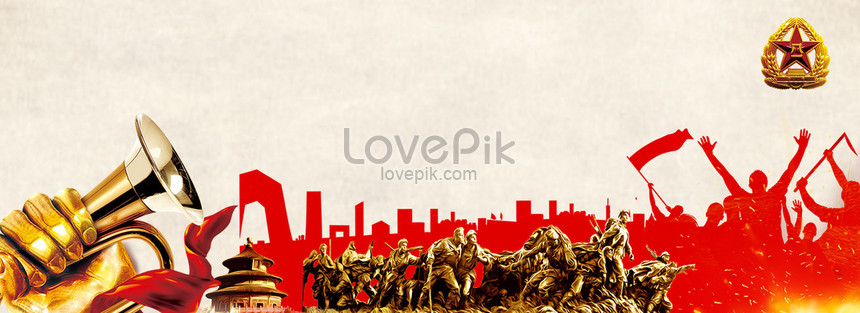 August 1st Army Day Stone Statue Silhouette Poster Background Download Free  | Banner Background Image on Lovepik | 605606738