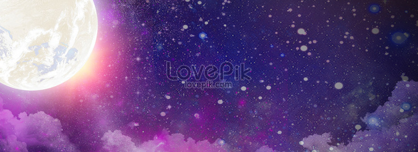 Beautiful Starry Purple Dreamy Background Banner Download Free | Banner  Background Image on Lovepik | 605646533