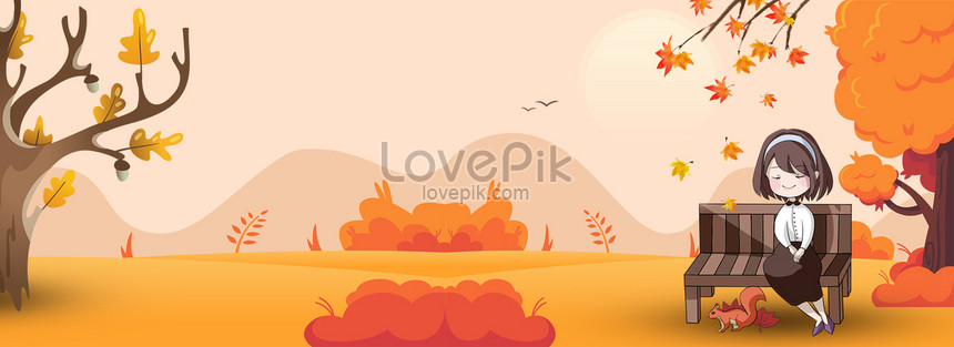 Cartoon Autumn Hello Banner Background Download Free | Banner Background  Image on Lovepik | 605674527