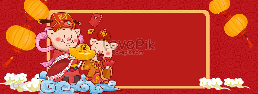 Chinese New Year Customs Fortune God Taobao Poster Background Download Free  | Banner Background Image on Lovepik | 605805474