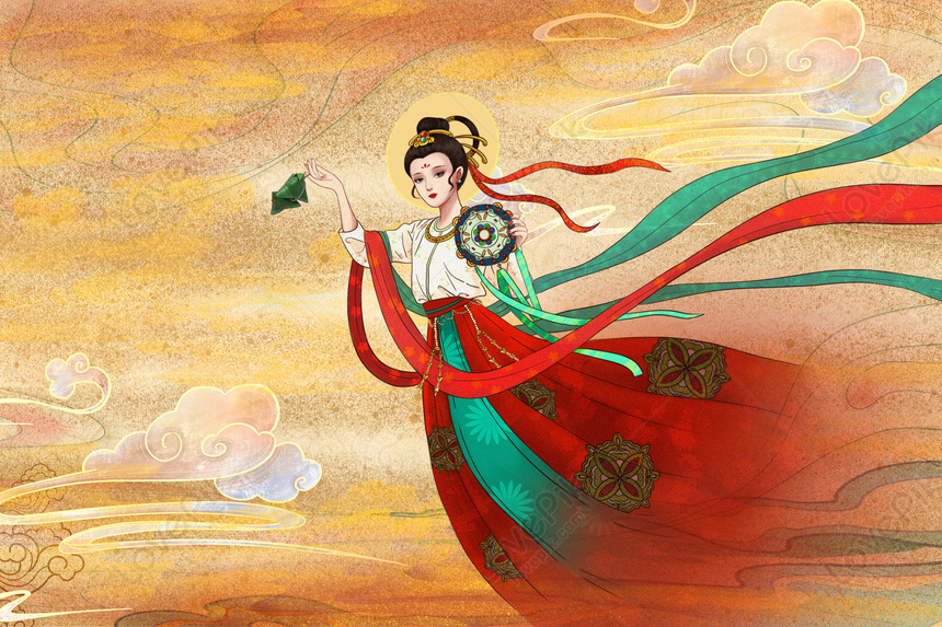 Dunhuang Wind Background Download Free | Banner Background Image on ...