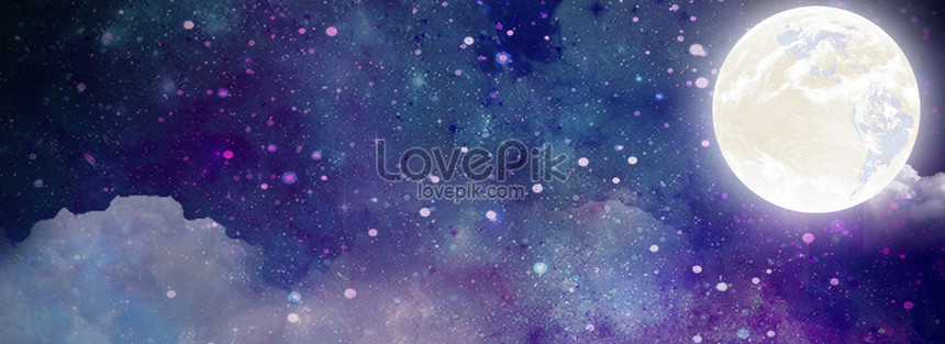 Fantasy Beautiful Starry Sky And White Background Purple Backgro Download  Free | Banner Background Image on Lovepik | 605646532