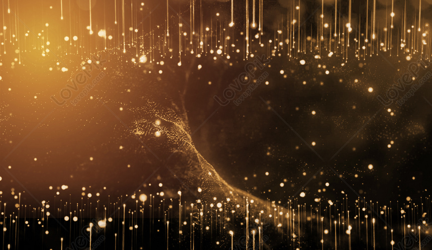 Golden Particle Background Download Free | Banner Background Image on ...