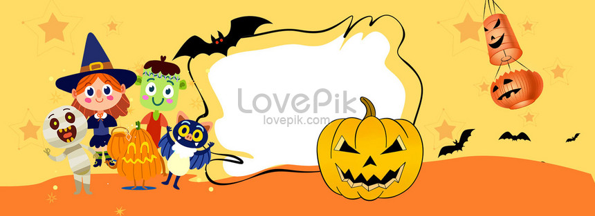 Fondo De Actividad De Personaje De Dibujos Animados De Halloween Imagen de  Fondo Gratis Descargar en Lovepik