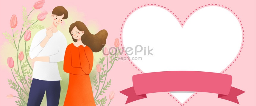 Happy Valentines Day Together Banner Download Free | Banner Background  Image on Lovepik | 605811942