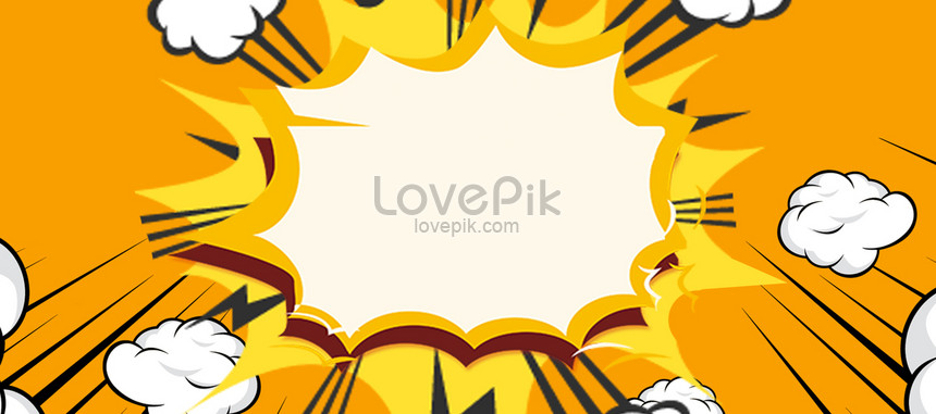 Pop Wind Blast Cloud Orange Banner Background Download Free | Banner  Background Image on Lovepik | 605704373