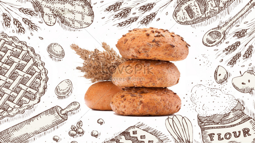 Simple Bread Whole Wheat Healthy Diet Poster Background Download Free | Banner  Background Image on Lovepik | 605621347