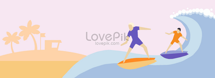 Simple Flat Style Sports Club Surfing Project Banner Download Free | Banner  Background Image on Lovepik | 605683598