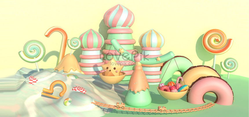 Sweet Candy Wind Constellation Theme Libra Download Free | Banner Background  Image on Lovepik | 605766907