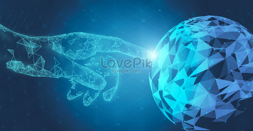 Línea De Tecnología De Fondo De Internet Imagen de Fondo Gratis Descargar en  Lovepik
