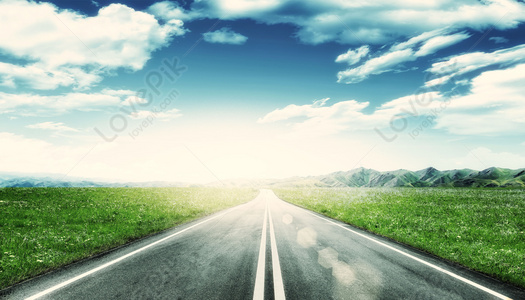 Outdoor Atmospheric Road Background Download Free | Banner Background Image  on Lovepik | 401914757