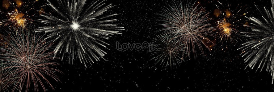 Black Gold Minimalist Atmospheric Fireworks Bloom Creative Backg Download  Free | Banner Background Image on Lovepik | 605768474