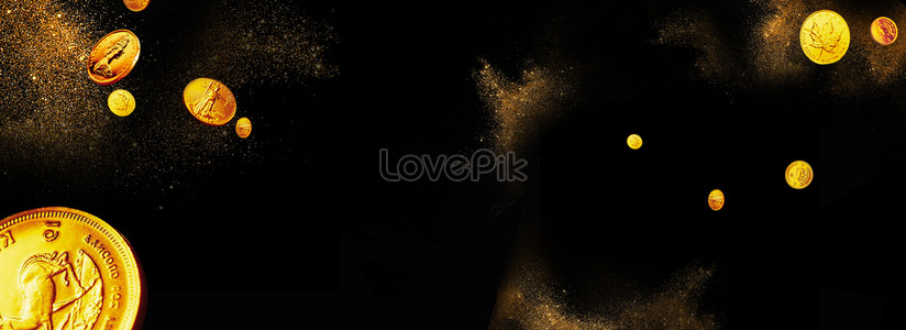 Minimalistic Black Gold Background Download Free | Banner Background ...