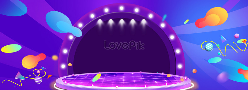 618 Purple Star Banner Download Free | Banner Background Image on Lovepik |  605545967
