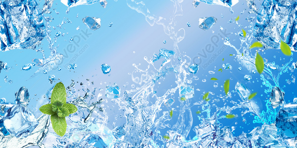 Summer Ice Cubes Background Download Free | Banner Background Image on ...