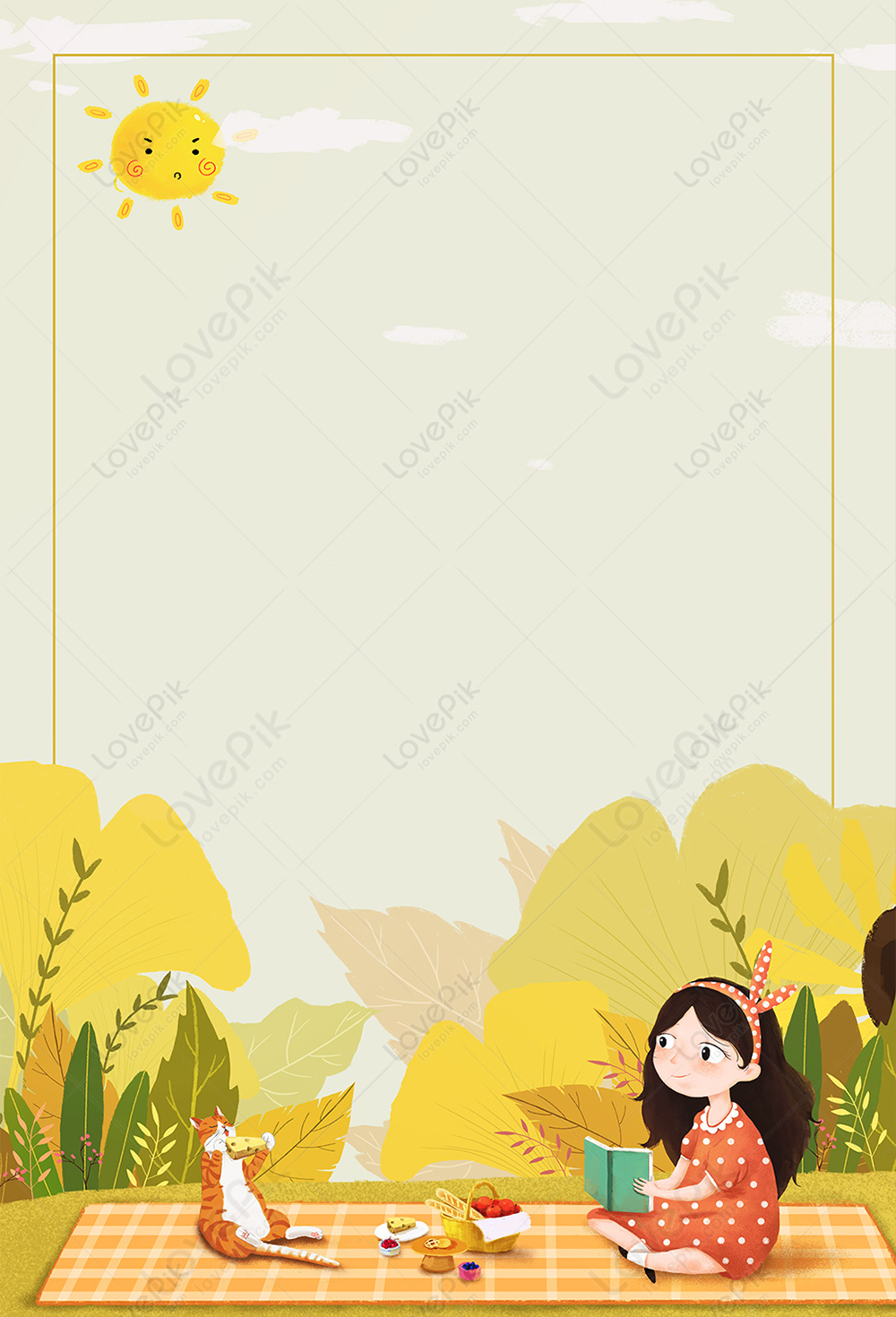 Autumn Picnic Poster Background Download Free | Poster Background Image on  Lovepik | 401599742
