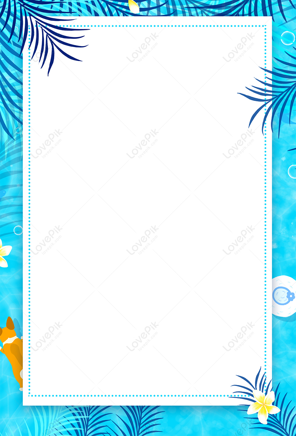 Blue Cool Summer Poster Background Download Free | Poster Background ...